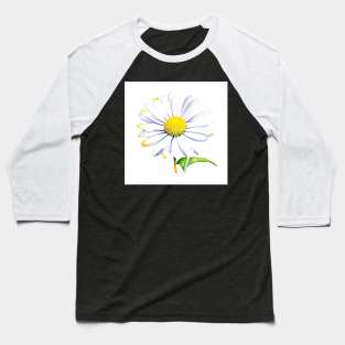 January 1 Daisy Day A - Watercolors & Pen Baseball T-Shirt